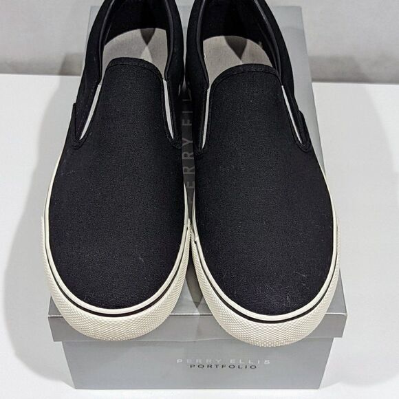 ‎BNWT!!!!Perry Ellis CANVAS DECK SLIP ON SNEAKER